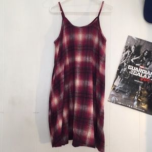 New Addition 1990s Flannel Maternity Dress